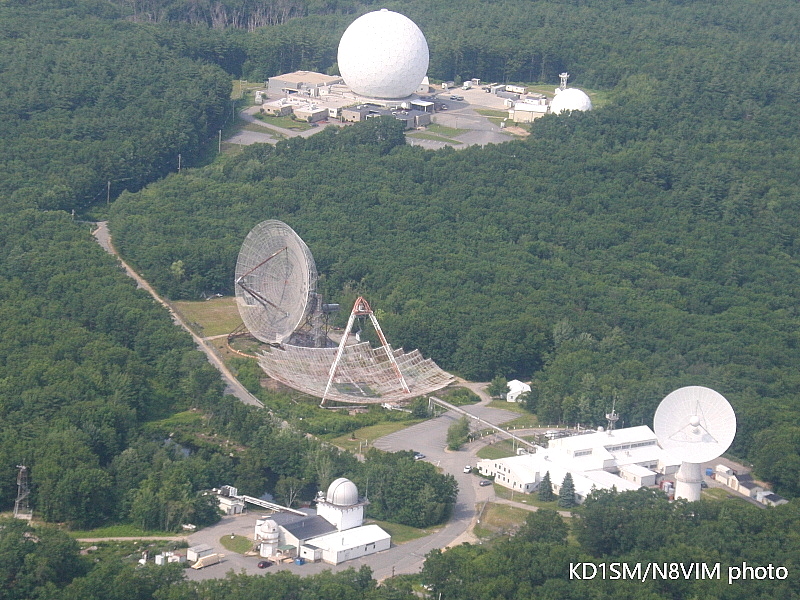 Aerial view of MIT Haystack Observatory, Westford MA